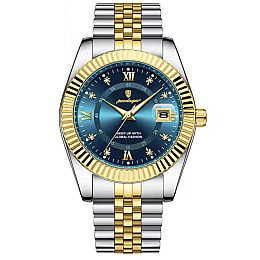 Наручні годинники чоловічі Poedagar Dublin Сріблястий (3321)