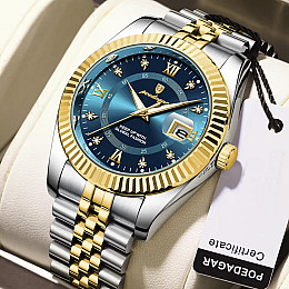 Наручні годинники чоловічі Poedagar Dublin Сріблястий (3321)