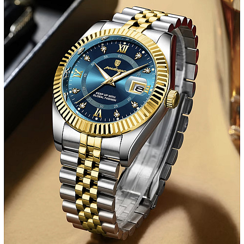 Наручні годинники чоловічі Poedagar Dublin Сріблястий (3321)