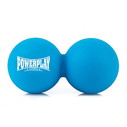Массажный двойной мяч PowerPlay PP-4355 Silicone Lacrosse Peanut Ball 6.3х12.6 см Синий