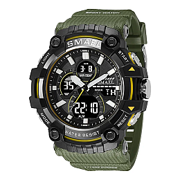 Часы наручные Smael 8079 Army Green (16677-hbr)