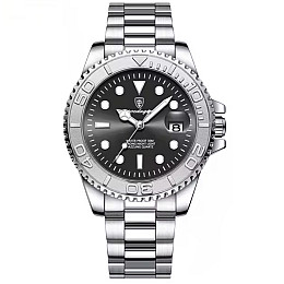 Наручні годинники чоловічі Poedagar Morion Сріблястий (3347)