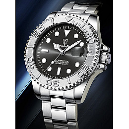 Наручні годинники чоловічі Poedagar Morion Сріблястий (3347)