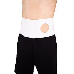 Бандаж абдомінальний з отвором MED1 TJ-407 M Білий