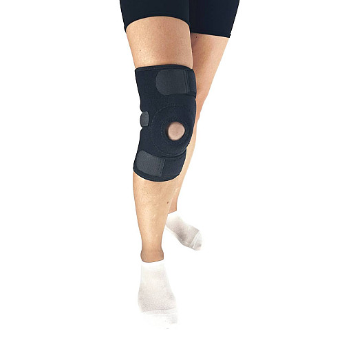Бандаж на колінний суглоб MED1 TJ-507 Один розмір Чорний