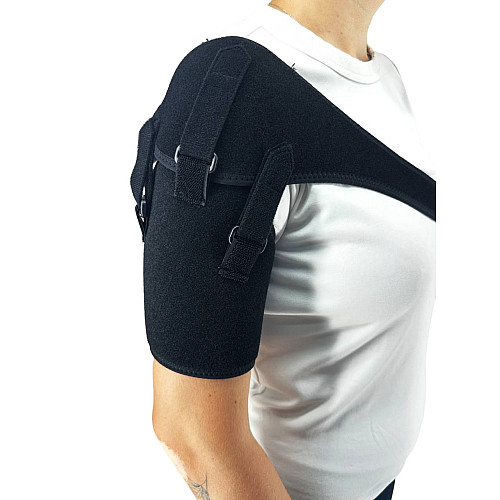 Бандаж плечового суглоба MED1 TJ-203 Універсальний Black