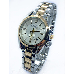 Наручні годинники жіночі No Brand Rolex Золотисто-сріблястий (IBW900SYO)