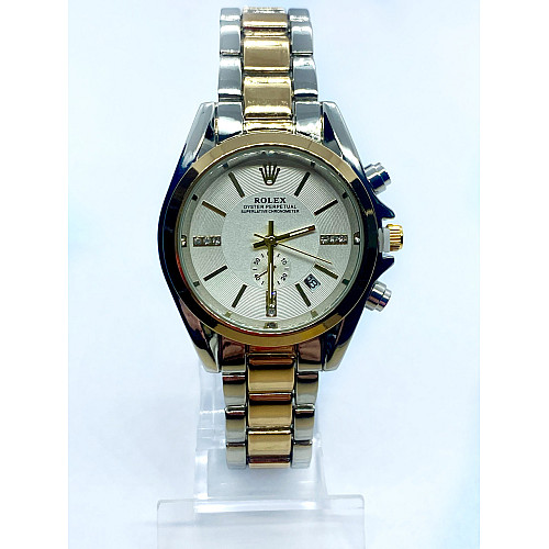 Наручні годинники жіночі No Brand Rolex Золотисто-сріблястий (IBW900SYO)
