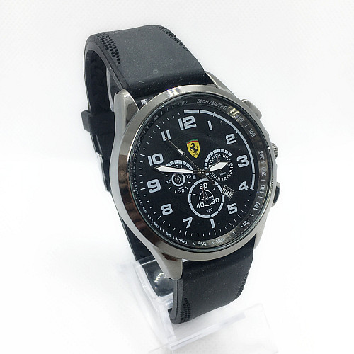 Наручні годинники чоловічі No Brand Ferrari Чорний (IBW304B)
