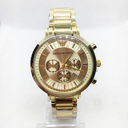 Наручні годинники чоловічі No Brand Emporio Armani Золотистий (IBW375Y)