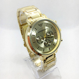 Наручні годинники чоловічі No Brand Emporio Armani Золотистий (IBW375Y)