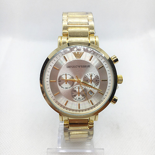 Наручні годинники чоловічі No Brand Emporio Armani Золотистий (IBW375YO)