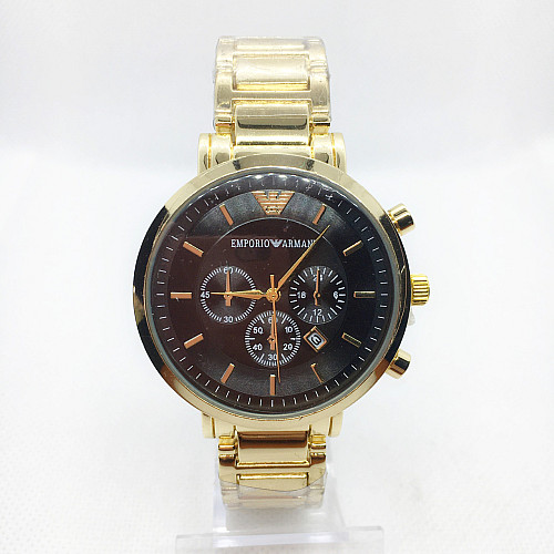 Наручні годинники чоловічі No Brand Emporio Armani Золотистий (IBW375YB)