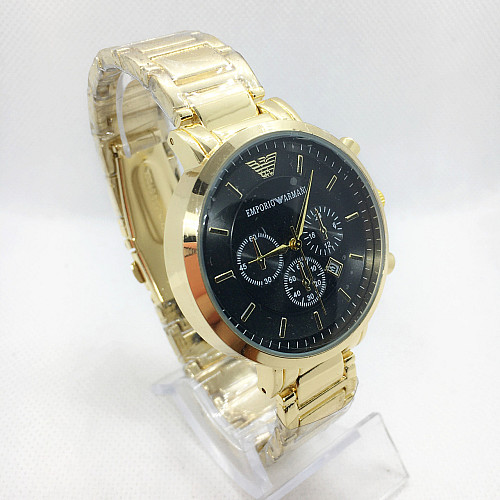 Наручні годинники чоловічі No Brand Emporio Armani Золотистий (IBW375YB)