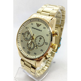 Наручні годинники чоловічі No Brand Emporio Armani Золотистий (IBW680Y)