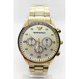 Наручні годинники чоловічі No Brand Emporio Armani Золотистий (IBW680Y)