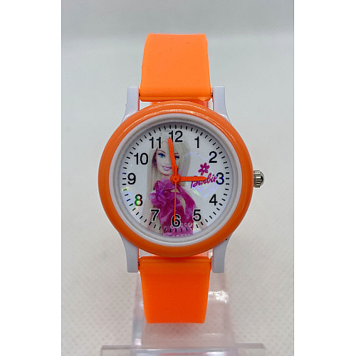 Наручні годинники дитячі Barbie Оранжево-білий (IBW649J)
