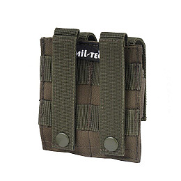 Сумка-подсумок для пістолетних магазинів Mil-Tec 11 х 2 х 12 см Оливковий 13495501