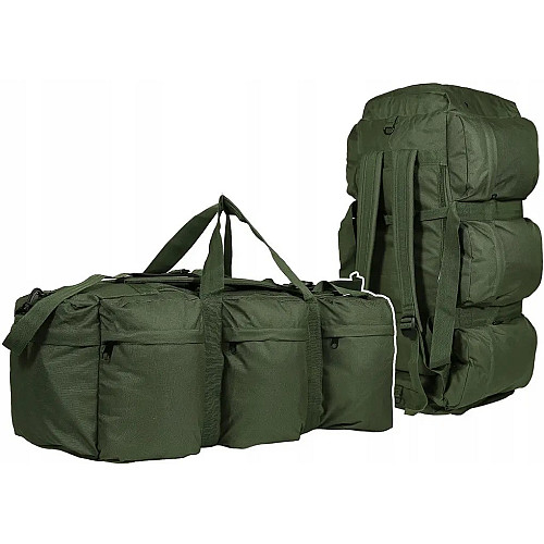 Рюкзак-сумка тактичний 2в1 Mil-Tec Combat Duffle Bag Tap 98 л 85х34х29 см Оливковий 13846001
