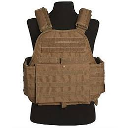 Жилет-плитоноска тактический Mil-Tec Plate Carrier Универсальный Койот 13463105