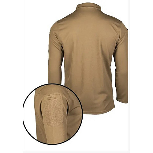 Тактическая рубашка-поло Mil-Tec Tactical Quickdry d/r 10962019 3XL Койот