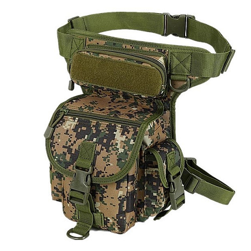 Сумка тактична на стегно чоловіча Solve 8 л Темний піксель D3-0005-B2