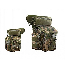 Сумка тактична на стегно чоловіча Solve 8 л Темний піксель D3-0005-B2