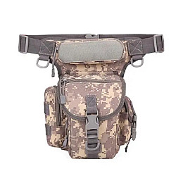 Сумка тактична на стегно чоловіча Solve D3-0005-B5 8 л Сірий піксель