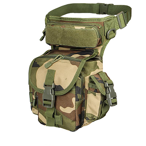 Сумка тактична на стегно чоловіча Solve Вудленд D3-0005-B8 8 л Камуфляж