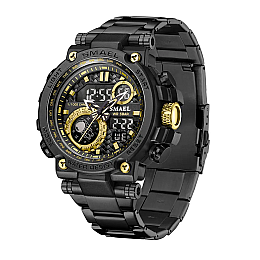 Тактические наручные часы Smael 8095 Black (16687-hbr)