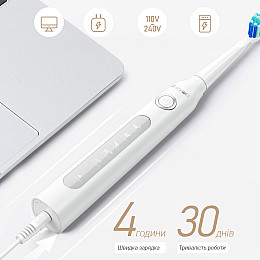 Набор электрическая зубная щетка Fairywill D7 + ирригатор Fairywill F5020E White