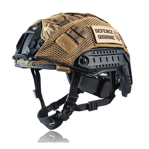 Тактична каска FAST NIJ IIIA та кавер M Мультикам