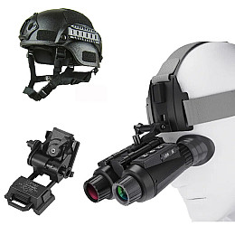 Бінокуляр нічного бачення FMA NV8300 HD 4K до 500м шолом ABS пластик кріплення L4G24 карта 64Гб (2368126223)