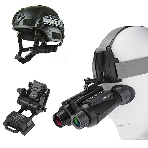 Бінокуляр нічного бачення FMA NV8300 HD 4K до 500м шолом ABS пластик кріплення L4G24 карта 64Гб (2368126223)