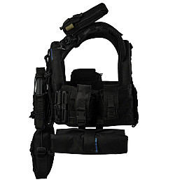 Плитоноска тактична з швидким скиданням з підсумками No Brand Warmor Gen.3 Pro Max One Size Чорний (2396522337)