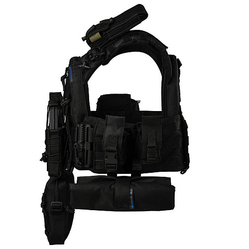 Плитоноска тактична з швидким скиданням з підсумками No Brand Warmor Gen.3 Pro Max One Size Чорний (2396522337)