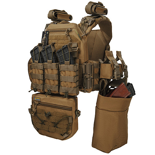 Плитоноска тактична з швидким скиданням з підсумками No Brand Warmor Gen.3 Pro Max One Size Койот (2396567748)