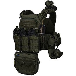 Плитоноска тактична з швидким скиданням з підсумками No Brand Warmor Gen.3 Pro Max One Size Оливковий (2396567750)