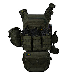 Плитоноска тактична з швидким скиданням з підсумками No Brand Warmor Gen.3 Pro Max One Size Оливковий (2396567750)