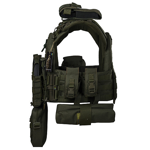 Плитоноска тактична з швидким скиданням з підсумками No Brand Warmor Gen.3 Pro Max One Size Оливковий (2396567750)