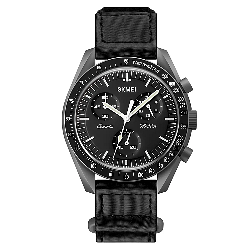 Часи чоловічі наручні Skmei 1982 Чорно-сірі (2596799327)