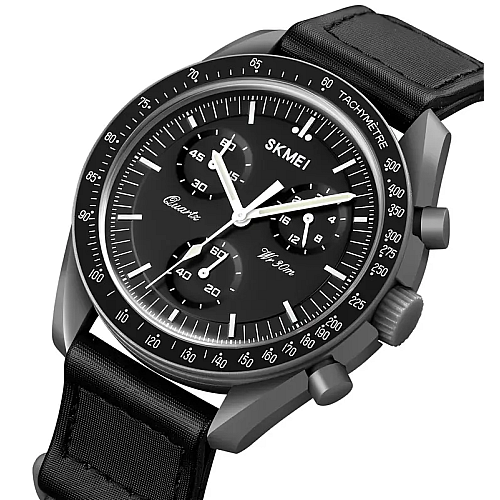 Часи чоловічі наручні Skmei 1982 Чорно-сірі (2596799327)