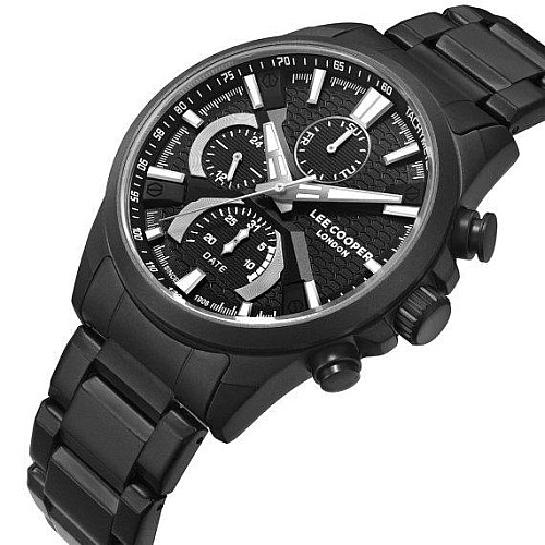 Часи чоловічі наручні Lee Cooper Brighton Чорний (2598029992)