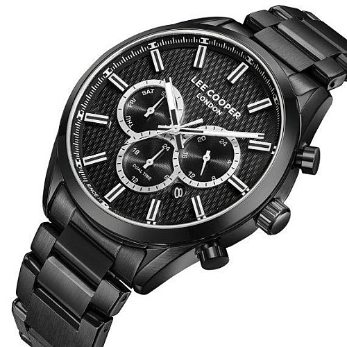 Часи чоловічі наручні Lee Cooper England Чорний (2598191327)