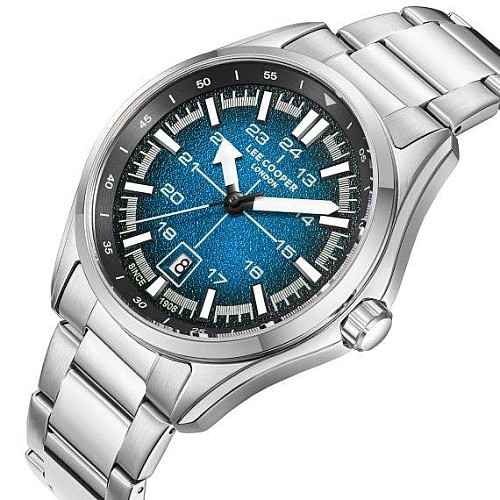 Часи чоловічі наручні Lee Cooper Flight Сріблястий (2598237201)