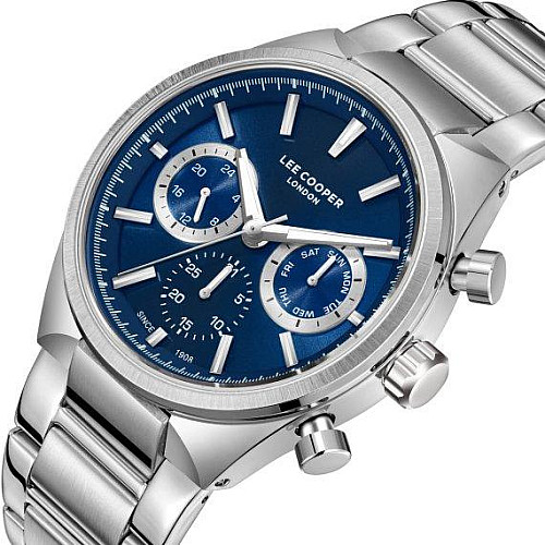 Часи чоловічі наручні Lee Cooper Forever Сріблястий (2598270985)