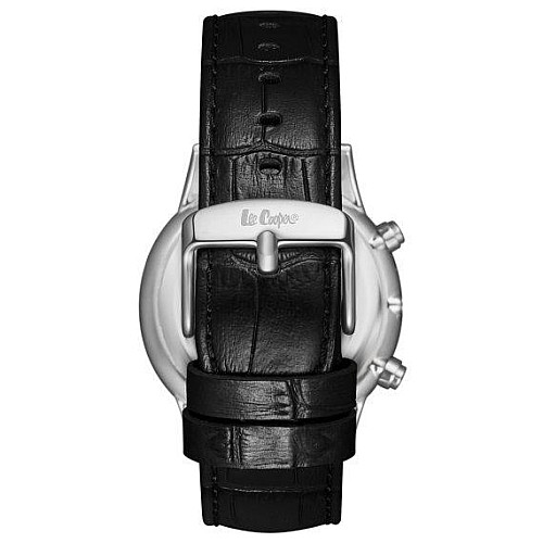 Часи чоловічі наручні Lee Cooper Leather Сріблястий (2600667322)