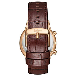 Часи чоловічі наручні Lee Cooper Leather Золотистий (2600676428)