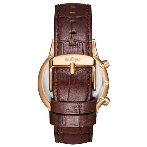 Часи чоловічі наручні Lee Cooper Leather Золотистий (2600676428)