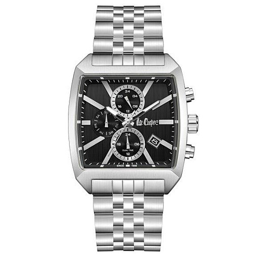 Часи чоловічі наручні Lee Cooper Matrix Сріблястий (2600704167)